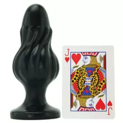 Анальная пробка Platinum Premium Silicone The Spin – черный