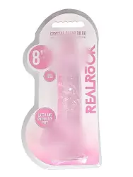 Фалоимитатор из эластомера 21 см. Realistic Dildo With Balls (розовый)