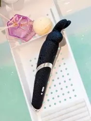 Элегантный вибратор Happy Rabbit, 10 режимов, 26 см, черный