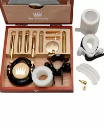 Премиум набор для увеличения полового члена Jes-Extender Gold с золотым напылением – золотой с черным