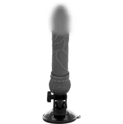 Вибратор реалистик без мошонки на присоске Basecock Realistic Vibrator Remote Control, черный