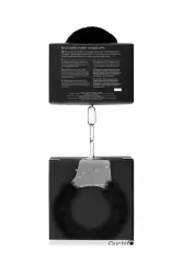 Металлические наручники с меховой обивкой Beginner's Handcuffs Furry (Черный)