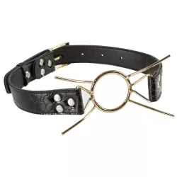 Кляп-рамка Deluxe Spider Gag – черный с золотом	