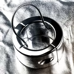 Утяжелитель на мошонку TOYFA Metal с разделителем яичек – серебристый