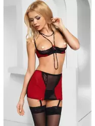 Сногсшибательный красно-черный комплект Avanua Eternity – L/XL