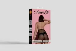 Эротическое платье черное Elche Amor El (L/XL)