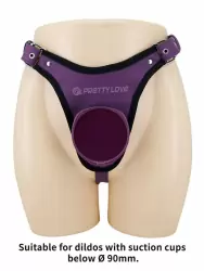 Элегантные трусы для страпона Baile HARNESS BRIEFS, фиолетовые