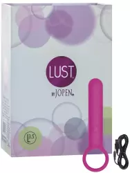 Перезаряжаемый мини-вибромассажер с кольцом Lust by Jopen L3.5 – розовый