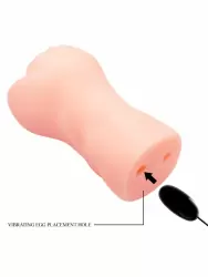Реалистичный мастурбатор Baile Crazy Bull Vibrating Pocket Pussy Lea, 16 см, вагина, с вибропулей, с проводным пультом