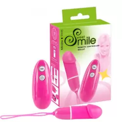 Мультифункциональное беспроводное виброяйцо Sweet Smile -  розовый