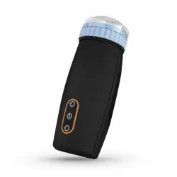 Автоматический мастурбатор с толкательными и сосущими движениями Cruizr CM05. 6 режимов работы, АБС/ТПЭ, 16.8 см