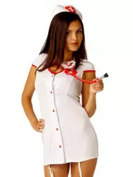 Эротический игровой костюм Le Frivole Доктор Любви – белый, L/XL