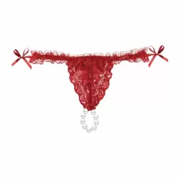 Лубрикант на водной основе «Sliding Gel Strawberry» в комплекте с красными трусиками, Intt Cosmetics