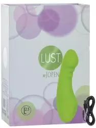 Перезаряжаемый мини-вибромассажер Lust by Jopen L2.5 – зеленый