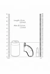 Мужской пояс верности со стимулятором уретры Cock Cage Model 15 Chastity 3.5