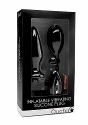 Расширяющаяся анальная пробка Inflatable Vibrating Silicone Plug