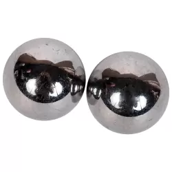 Вагинальные шарики Ben Wa Ball утяжеленные металлические – серебристые