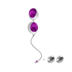 Набор вагинальных шариков Ovo L1 с держателем – виноградный