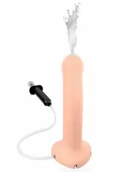 Реалистичный фаллоимитатор Strap-On-Me Dildo Semi-Realistic L, с функцией эякуляции, 18,2 см, телесный