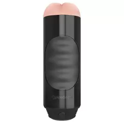 Мастурбатор анус Mega Grip Vibrating Stroker с вибрацией - телесный