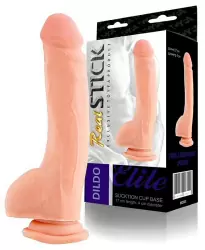 Реалистичный фаллоимитатор с мошонкой Toyfa RealStick Elite на присоске – телесный, 17 см