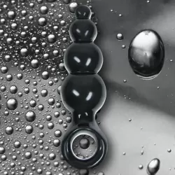 Анальная пробка с кольцом Jolie Ripples Mini – черная