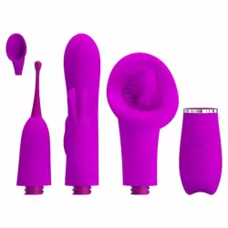 Вибратор с четырьмя насадками Thrill Kit