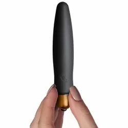 Вибропуля с двумя насадками Rocks-Off Dark Desires Kit. 8 см/силикон