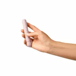 Силиконовый мини-вибратор класса люкс Le Wand Baton розовое золото