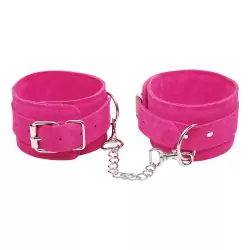 Наручники Pink Wrist Cuffs замшевые – розовые