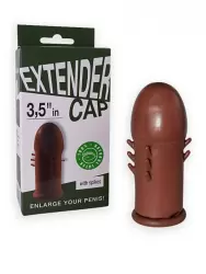 Латексная насадка-удлинитель Sitabella Extender Cap 3,5 с усиками – мулат