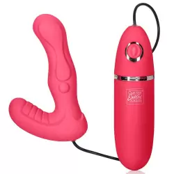 Вибромассажер Power Play Dual Pleaser для двойной стимуляции – розовый