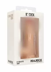 Реалистичный фаллоимитатор Realistic Cock - With Scrotum, 20 см, ТПЕ, телесный