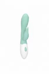 Перезаряжаемый вибратор кролик Juicy (Зеленый)