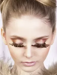 Ресницы перьевые Baci Чеграва – коричневый