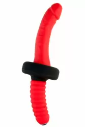 Вибратор реалистичный TOYFA Black&Red – красный