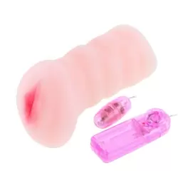 Вагина с многоскоростной вибрацией Baile Baby – телесный