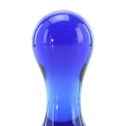 Анальный стимулятор Crystal Pops Small из стекла – синий