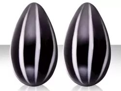 Вагинальные шарики из стекла Crystal Premium Glass - Black