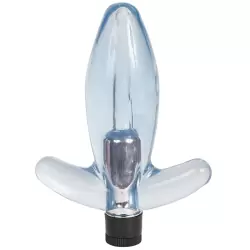 Анальная пробка Butt Plug с вибрацией – голубая