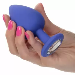 Набор из трех анальных пробок со стразом «Cheeky Gems»