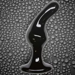 Анальная пробка из стекла Crystal Glass – черная