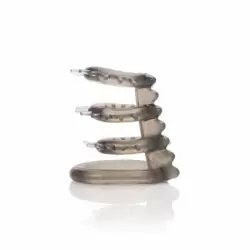 Насадка на пенис и мошонку Support Master Triple Ticklers – серый