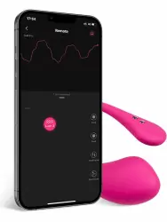 Интерактивное виброяйцо Lovense Lush 3, программируемое управление со смартфона, 7,6 см, силикон