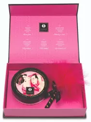 Ароматизированная массажная пудра Shunga Малиновое чувство, без добавления сахара, 290 г