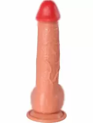 Реалистичный фаллоимитатор REAL, с пультом Д/У, 20 режимов, 22 см, ТПЕ