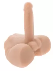 Мужской полуторс-вибратор Evolved Easy Rider, с поступательными движениями, 24 см, ТПР, телесный