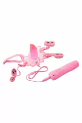 Вибробабочка TOYFA c пультом управления - розовый