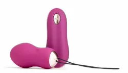 Ярко-розовое виброяйцо So Divine Get Lucky USB Vibrator