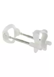 Набор для увеличения пениса Jes-Extender Silver с серебряным покрытием – серебряный с белым